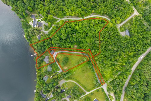 Photo aérienne - 14 Ch. Glassford, Austin, QC - Outdoor With Body Of Water With View