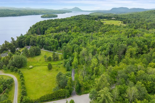 Photo aérienne - 14 Ch. Glassford, Austin, QC - Outdoor With Body Of Water With View