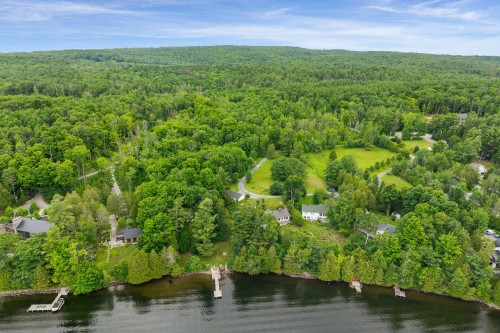 Photo aérienne - 14 Ch. Glassford, Austin, QC - Outdoor With Body Of Water With View