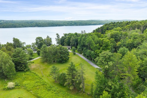 Photo aérienne - 14 Ch. Glassford, Austin, QC - Outdoor With Body Of Water With View