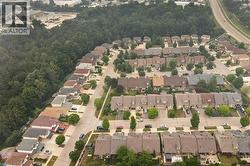 Aerial perspective showcasing a residential neighborhood with diverse architectural styles - 