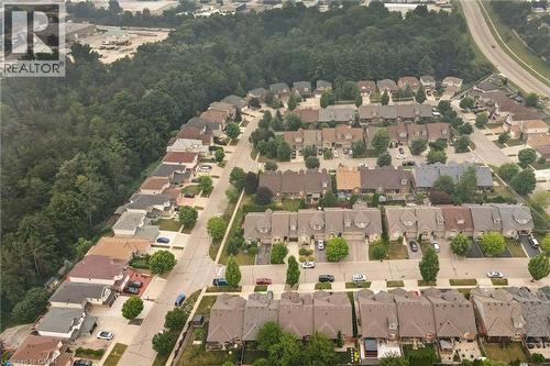 Aerial perspective showcasing a residential neighborhood with diverse architectural styles - 23 Knack Lane, Cambridge, ON - Outdoor With View