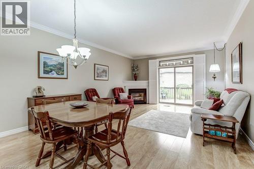 20 Isherwood Avenue Unit# 109, Cambridge, ON - Indoor Photo Showing Dining Room With Fireplace