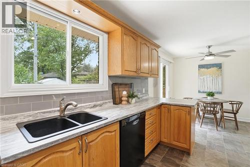 504 Kenmarr Crescent, Burlington, ON - Indoor Photo Showing Kitchen With Double Sink