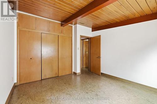 Exposed beams, wood-finish built-in cabinetry - 264 Mountain Brow Boulevard, Hamilton, ON - Indoor Photo Showing Other Room