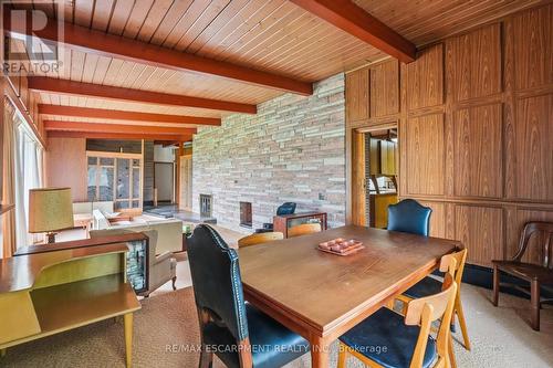 Expansive din area featuring a wood-panel wall - 264 Mountain Brow Boulevard, Hamilton, ON - Indoor Photo Showing Dining Room