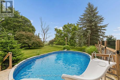 7323 Sideroad 15, Rr1 Road, Mapleton, ON - Outdoor With Above Ground Pool With Backyard