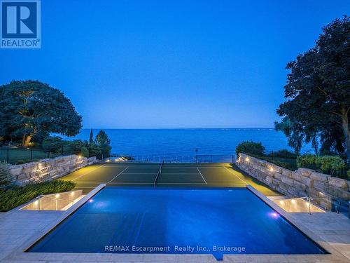 140 Secord Lane, Burlington (Shoreacres), ON - Outdoor With Body Of Water With In Ground Pool