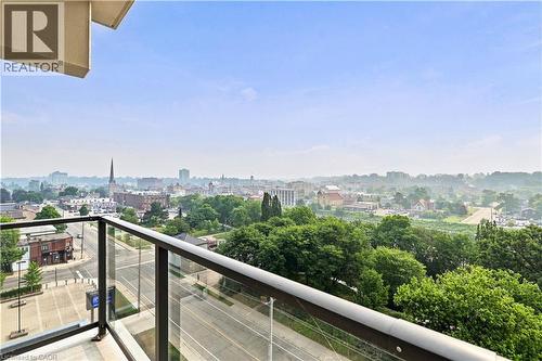 Balcony offering expansive urban and natural scenery - 50 Grand Avenue S Unit# 713, Cambridge, ON - Outdoor With View