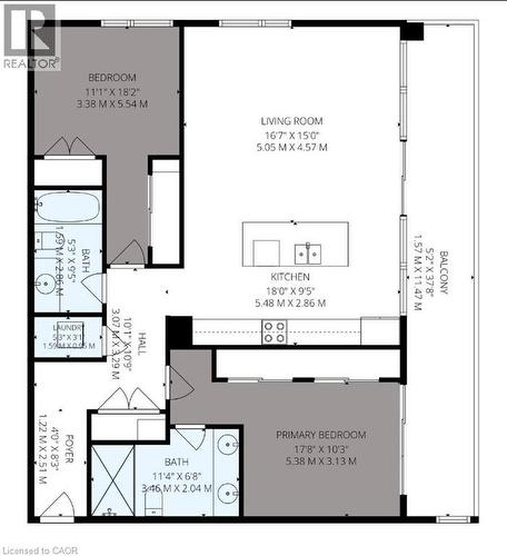 Floor plan - 50 Grand Avenue S Unit# 713, Cambridge, ON - Other