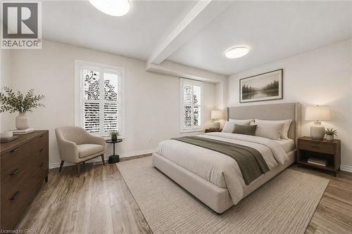 Virtually Staged - 218 Grosvenor Avenue N, Hamilton, ON - Indoor Photo Showing Bedroom