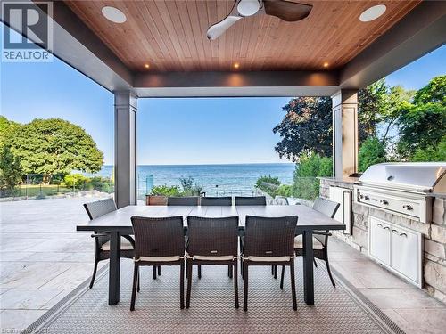 Patio terrace - 140 Secord Lane, Burlington, ON - Outdoor With Body Of Water With Deck Patio Veranda With Exterior