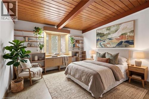 Virtually Staged - 264 Mountain Brow Boulevard, Hamilton, ON - Indoor Photo Showing Bedroom
