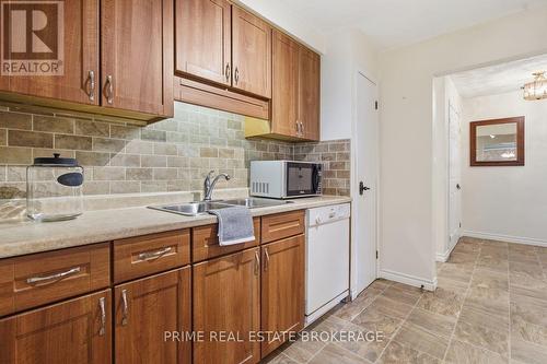 3 - 125 Elm Street, St. Thomas, ON - Indoor Photo Showing Kitchen With Double Sink