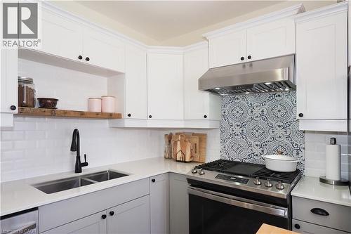 123 Samuel Street, Kitchener, ON - Indoor Photo Showing Kitchen With Double Sink
