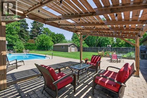 100 Alderson Drive, Hamilton, ON - Outdoor With In Ground Pool With Deck Patio Veranda