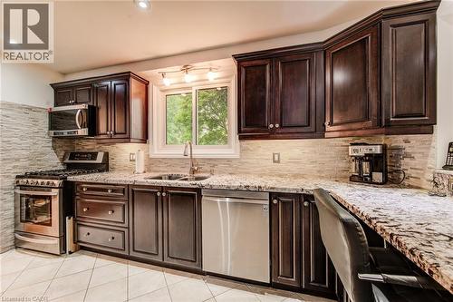 215 Forestwood Drive, Kitchener, ON - Indoor Photo Showing Kitchen With Upgraded Kitchen