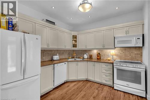 30 Sunset Avenue, Hamilton, ON - Indoor Photo Showing Kitchen With Double Sink