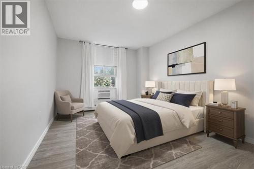 Virtual Staging - 1968 Main Street W Unit# 404, Hamilton, ON - Indoor Photo Showing Bedroom