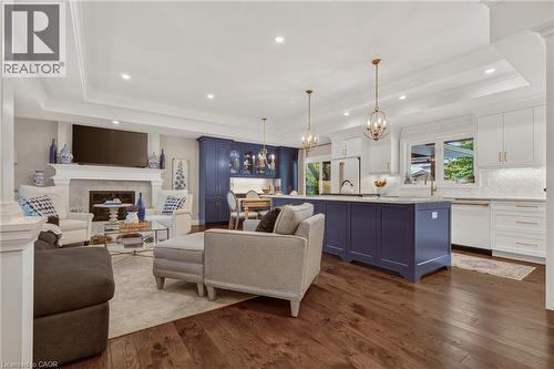 302 Harmony Road, Hamilton, ON - Indoor With Fireplace