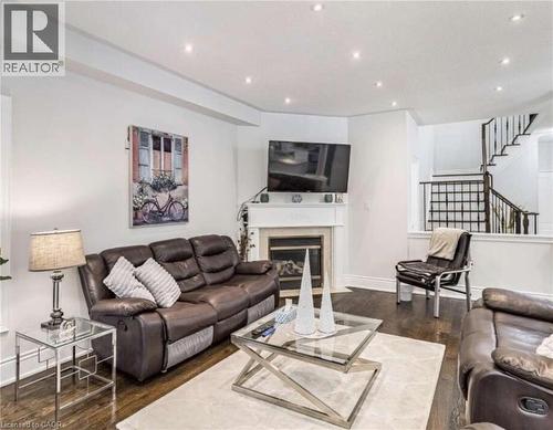 3562 Aquinas Avenue, Mississauga, ON - Indoor Photo Showing Living Room With Fireplace