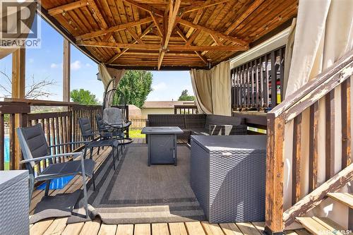 1355 Manitou Crescent, Moose Jaw, SK - Outdoor With Deck Patio Veranda With Exterior