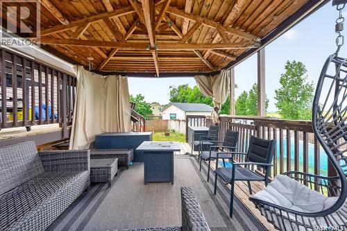 1355 Manitou Crescent, Moose Jaw, SK - Outdoor With Deck Patio Veranda With Exterior