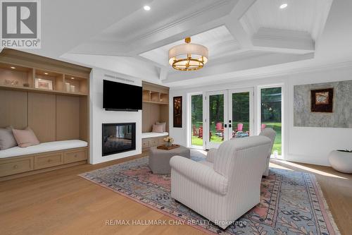 1319 Wolf Circle, Algonquin Highlands, ON - Indoor Photo Showing Living Room With Fireplace