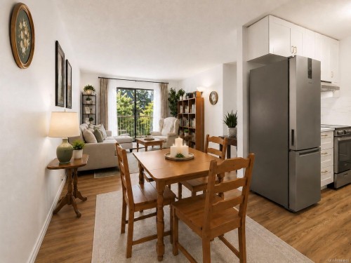 #220-3225 Eldon Pl, Saanich, BC - Indoor Photo Showing Dining Room