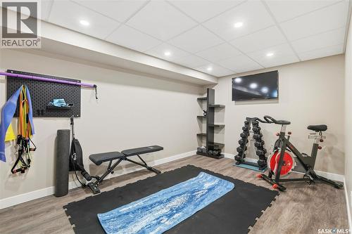 80 Cameron Crescent, Regina, SK - Indoor Photo Showing Gym Room