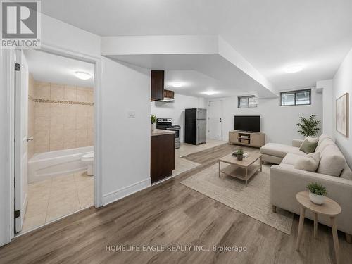 Virtually Staged Basement Rec Area - 133 Park Street, Toronto, ON 