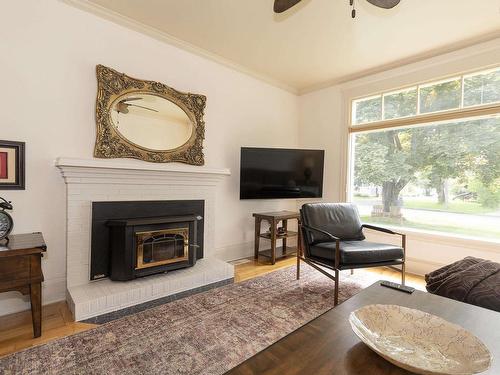 20 Regent Street, Amherst, NS - Indoor Photo Showing Living Room With Fireplace