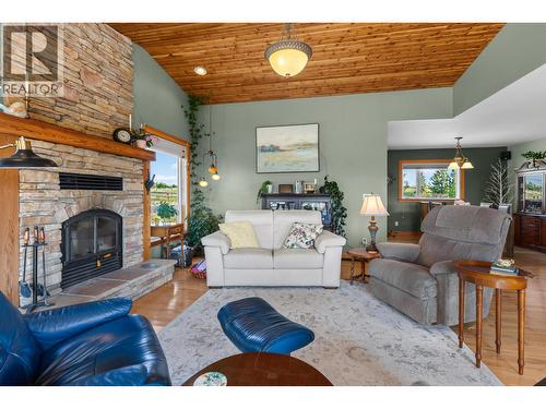 1036 Sackner Road, Vanderhoof, BC - Indoor Photo Showing Living Room With Fireplace