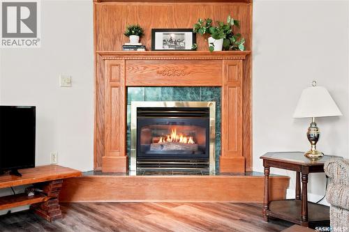 300 Main Street, Dysart, SK - Indoor Photo Showing Living Room With Fireplace