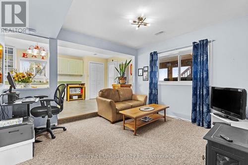 Lower Level Family Room - 40 Ivey Lane, Otonabee-South Monaghan, ON - Indoor Photo Showing Office