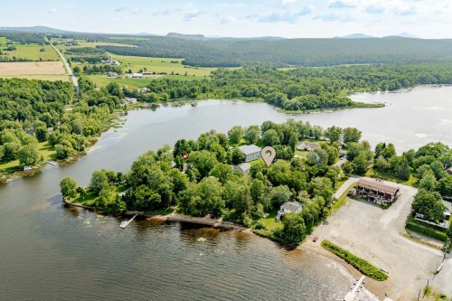 Photo aérienne - 244 Rue Larochelle, Val-Des-Sources, QC - Outdoor With Body Of Water With View