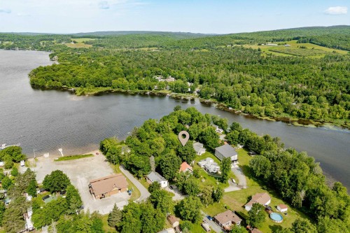 Photo aérienne - 244 Rue Larochelle, Val-Des-Sources, QC - Outdoor With Body Of Water With View