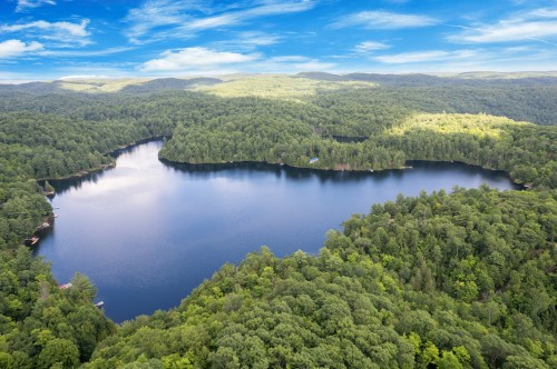 Photo aérienne - 4 Ch. Léonard-Martin, Val-Des-Monts, QC - Outdoor With Body Of Water With View