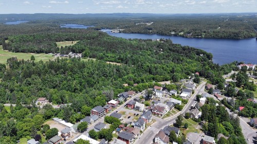Photo aérienne - 97  - 99 7E Avenue, Shawinigan, QC - Outdoor With Body Of Water With View