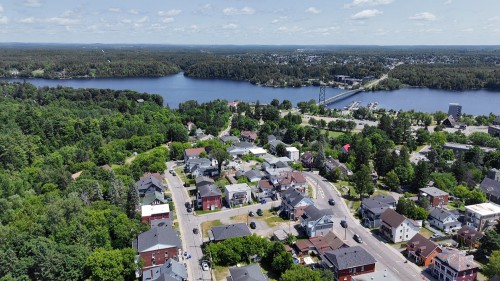 Photo aérienne - 97  - 99 7E Avenue, Shawinigan, QC - Outdoor With Body Of Water With View