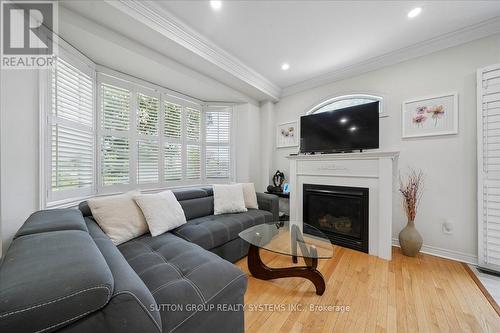 3348 Sunlight Street, Mississauga, ON - Indoor Photo Showing Living Room With Fireplace