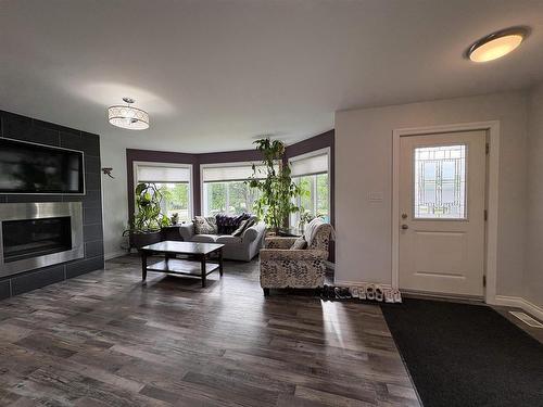 832 Williams Avenue, Fort Frances, ON - Indoor Photo Showing Living Room With Fireplace