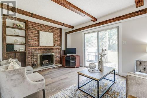 3076 Redstart Drive, Mississauga, ON - Indoor Photo Showing Living Room With Fireplace