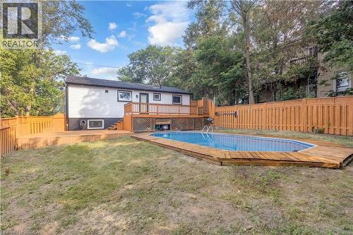 19 Broad Street, Brantford, ON - Outdoor With In Ground Pool With Deck Patio Veranda