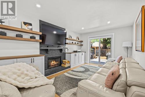 1288 Plante Drive, Ottawa, ON - Indoor Photo Showing Living Room With Fireplace