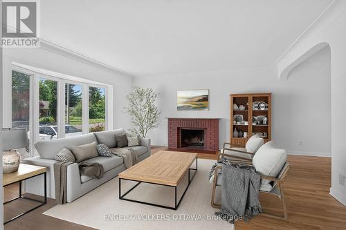 2439 Alta Vista Drive, Ottawa, ON - Indoor Photo Showing Living Room With Fireplace