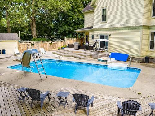 44 John Street, Shelburne, NS - Outdoor With In Ground Pool With Deck Patio Veranda With Exterior