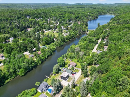 Aerial View - 405 Rue De La Montagne, Saint-Calixte, QC - Outdoor With Body Of Water With View