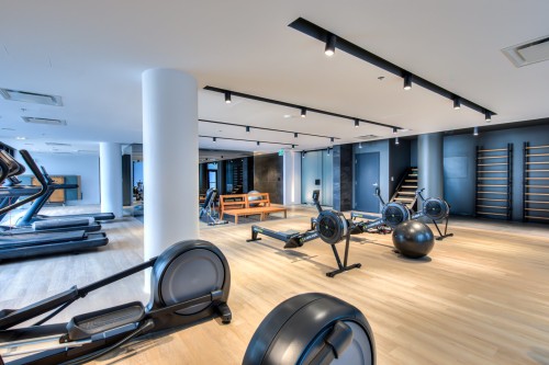 Exercise Room - 904-605 Rue De L'Escale, Brossard, QC - Indoor Photo Showing Gym Room