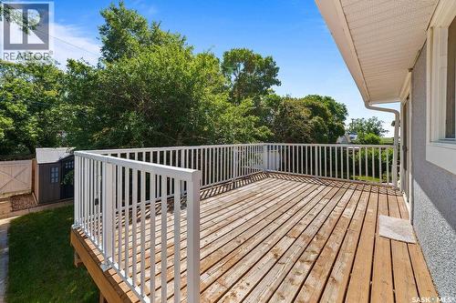 7321 Bowman Avenue, Regina, SK - Outdoor With Deck Patio Veranda With Exterior